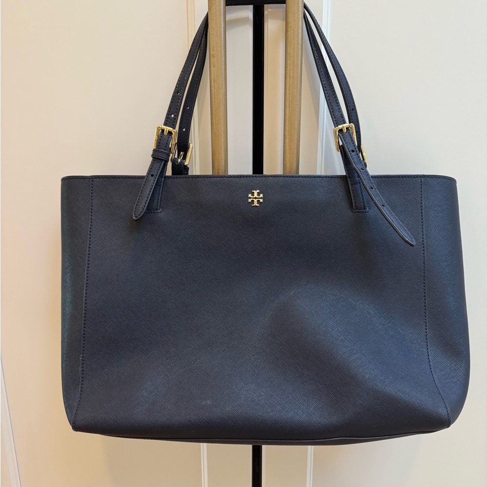 Tory Burch Large York Navy Blue Tote